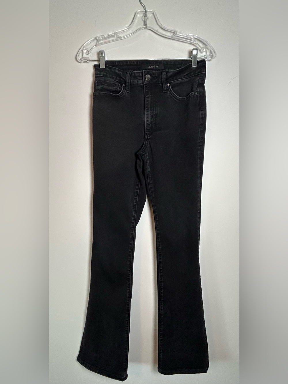 Joe's Jeans Black flare low rise stretch denim Women's size 26 Y2K